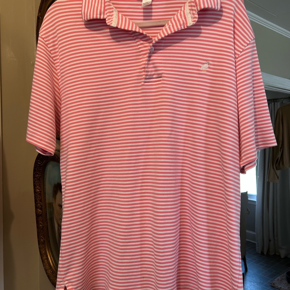 The Beaufort Bonnet Pink and White Polo Shirt